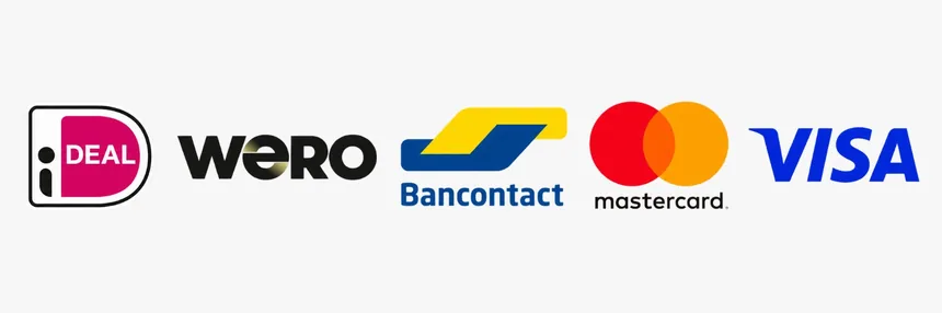 Betaalmethoden: iDEAL, Wero, Bancontact, Mastercard en Visa